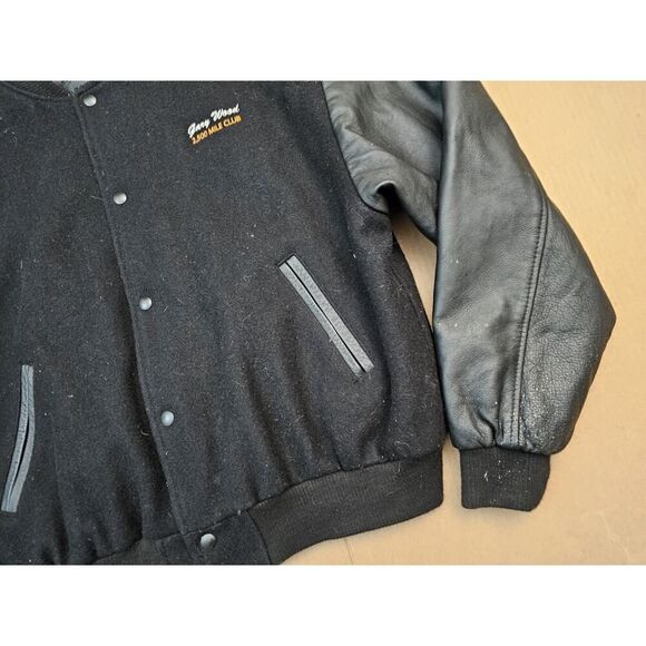 Western Express Driver Jacket Embroidered Varsity Men's L Vantage Wool/Leather - Picture 8 of 16